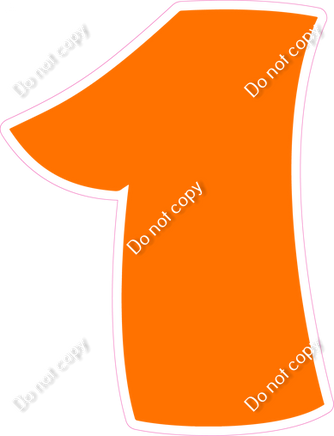 BBT 23.5" Individuals - Flat Orange 1