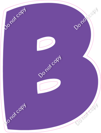 BBT 23.5" Individuals - Flat Purple B