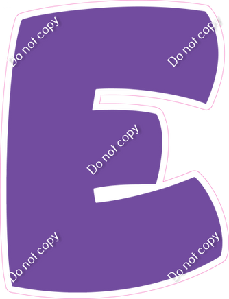 BBT 23.5" Individuals - Flat Purple E