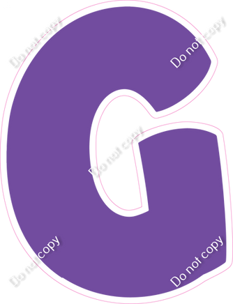 BBT 23.5" Individuals - Flat Purple G