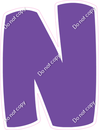 BBT 23.5" Individuals - Flat Purple N