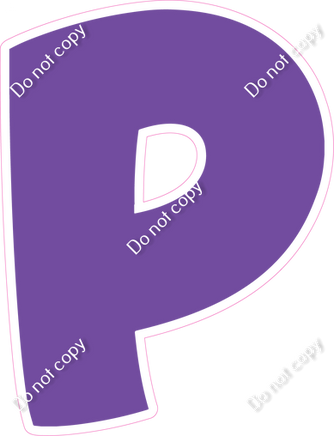 BBT 23.5" Individuals - Flat Purple P