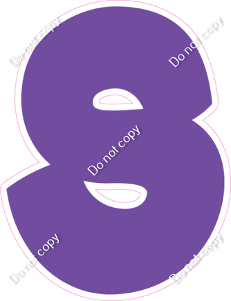 BBT 23.5" Individuals - Flat Purple S