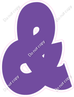 BBT 23.5" Individuals - Flat Purple &