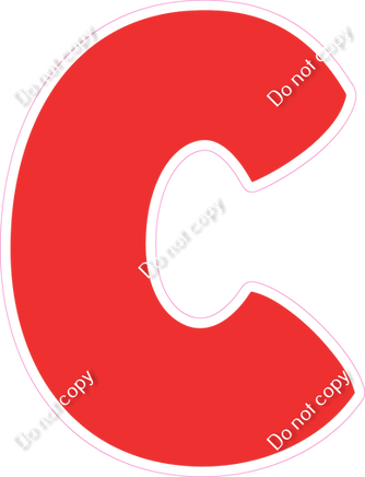 BBT 23.5" Individuals - Flat Red C