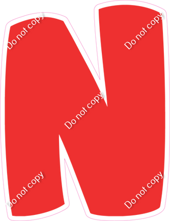 BBT 23.5" Individuals - Flat Red N