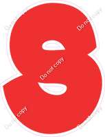 BBT 23.5" Individuals - Flat Red S