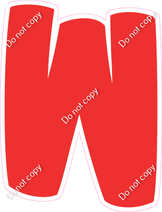 BBT 23.5" Individuals - Flat Red W