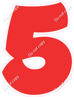 BBT 23.5" Individuals - Flat Red 5