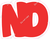 BBT 23.5" Individuals - Flat Red ND