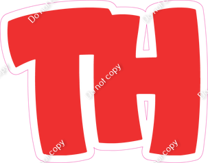 BBT 23.5" Individuals - Flat Red TH