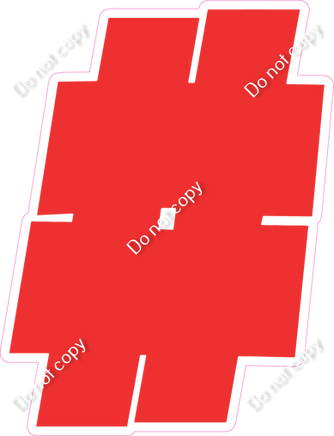 BBT 23.5" Individuals - Flat Red #