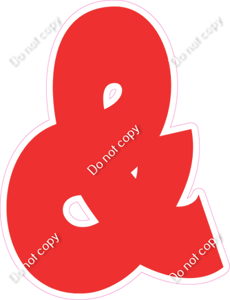 BBT 23.5" Individuals - Flat Red &