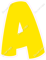 BBT 23.5" Individuals - Flat Yellow A