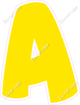 BBT 23.5" Individuals - Flat Yellow A