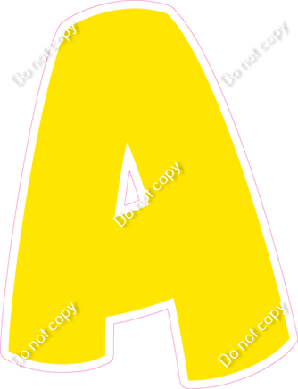 BBT 23.5" Individuals - Flat Yellow A