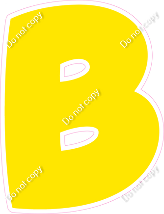 BBT 23.5" Individuals - Flat Yellow B