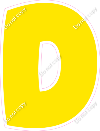 BBT 23.5" Individuals - Flat Yellow D