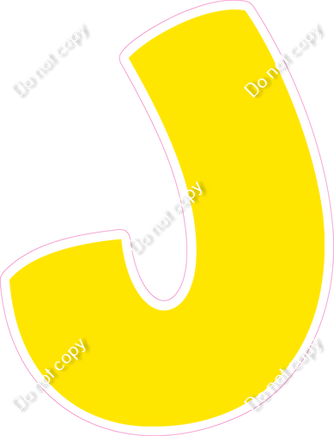 BBT 23.5" Individuals - Flat Yellow J