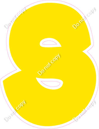 BBT 23.5" Individuals - Flat Yellow S