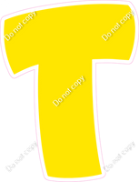 BBT 23.5" Individuals - Flat Yellow T