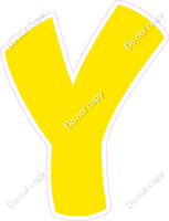 BBT 23.5" Individuals - Flat Yellow Y