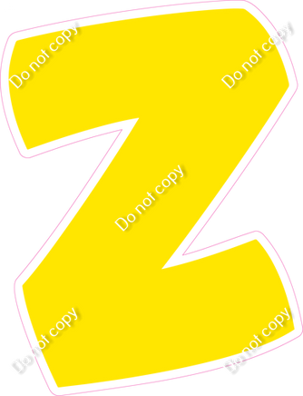 BBT 23.5" Individuals - Flat Yellow Z