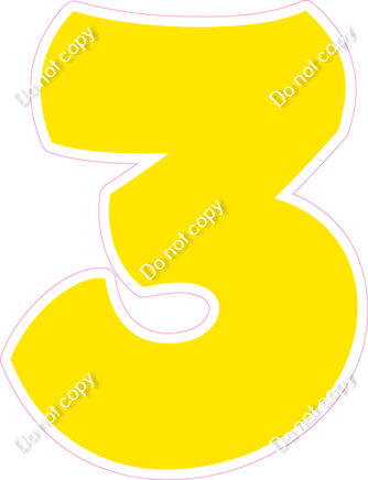 BBT 23.5" Individuals - Flat Yellow 3