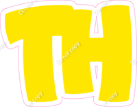 BBT 23.5" Individuals - Flat Yellow TH