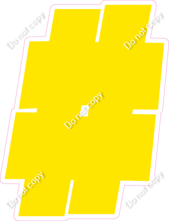 BBT 23.5" Individuals - Flat Yellow #