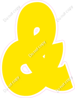 BBT 23.5" Individuals - Flat Yellow &