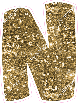 BBT 23.5" Individuals - Gold Sparkle N