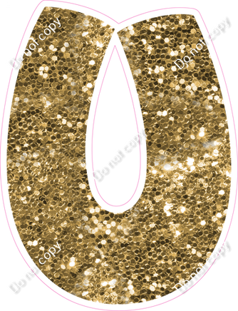 BBT 23.5" Individuals - Gold Sparkle U