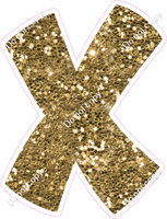 BBT 23.5" Individuals - Gold Sparkle X