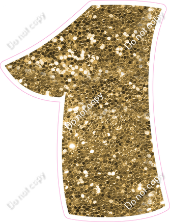 BBT 23.5" Individuals - Gold Sparkle 1