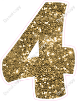 BBT 23.5" Individuals - Gold Sparkle 4