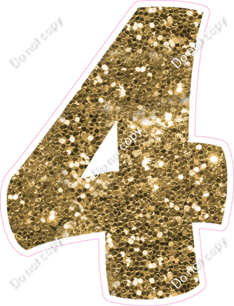 BBT 23.5" Individuals - Gold Sparkle 4