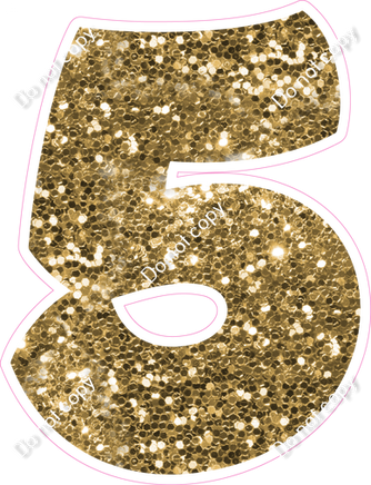 BBT 23.5" Individuals - Gold Sparkle 5