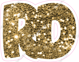 BBT 23.5" Individuals - Gold Sparkle RD