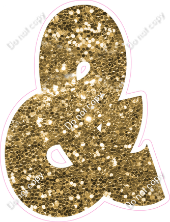 BBT 23.5" Individuals - Gold Sparkle &