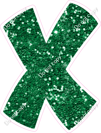 BBT 23.5" Individuals - Green Sparkle X