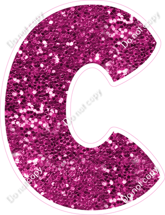 BBT 23.5" Individuals - Hot Pink Sparkle C