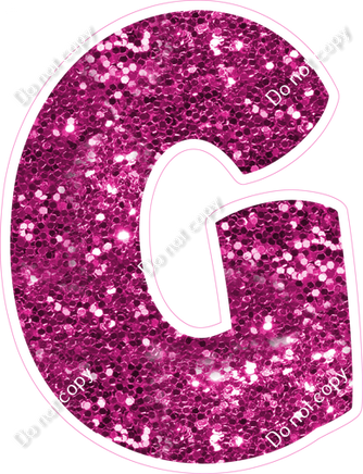 BBT 23.5" Individuals - Hot Pink Sparkle G