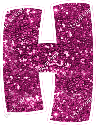 BBT 23.5" Individuals - Hot Pink Sparkle H