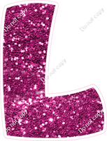 BBT 23.5" Individuals - Hot Pink Sparkle L