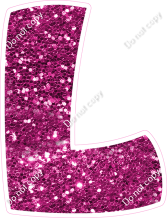 BBT 23.5" Individuals - Hot Pink Sparkle L