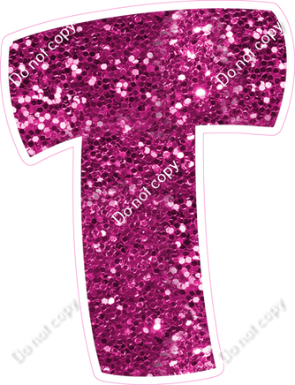 BBT 23.5" Individuals - Hot Pink Sparkle T
