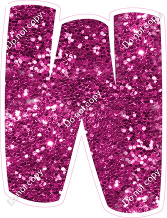 BBT 23.5" Individuals - Hot Pink Sparkle W