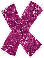 BBT 23.5" Individuals - Hot Pink Sparkle X