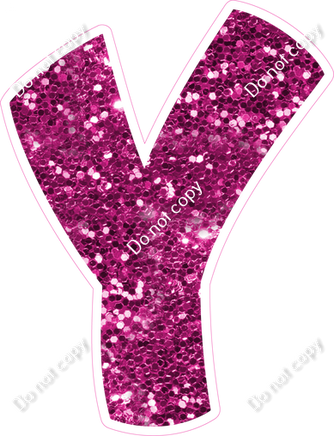 BBT 23.5" Individuals - Hot Pink Sparkle Y